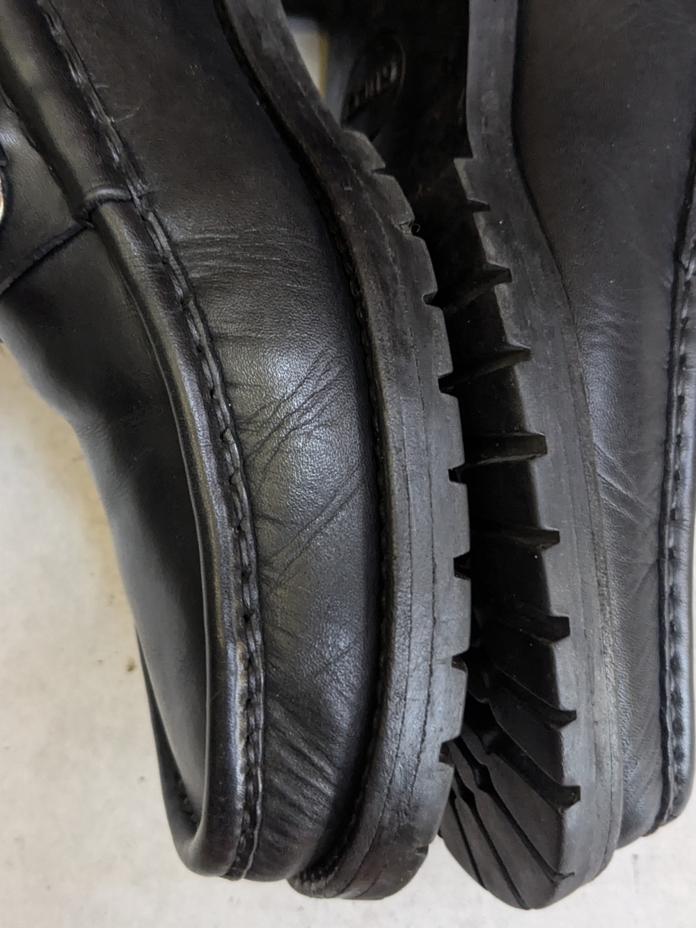 Gucci Black Leather Loafers with Silver Horsebit Black US 10.5 Men - Picture 9 of 16